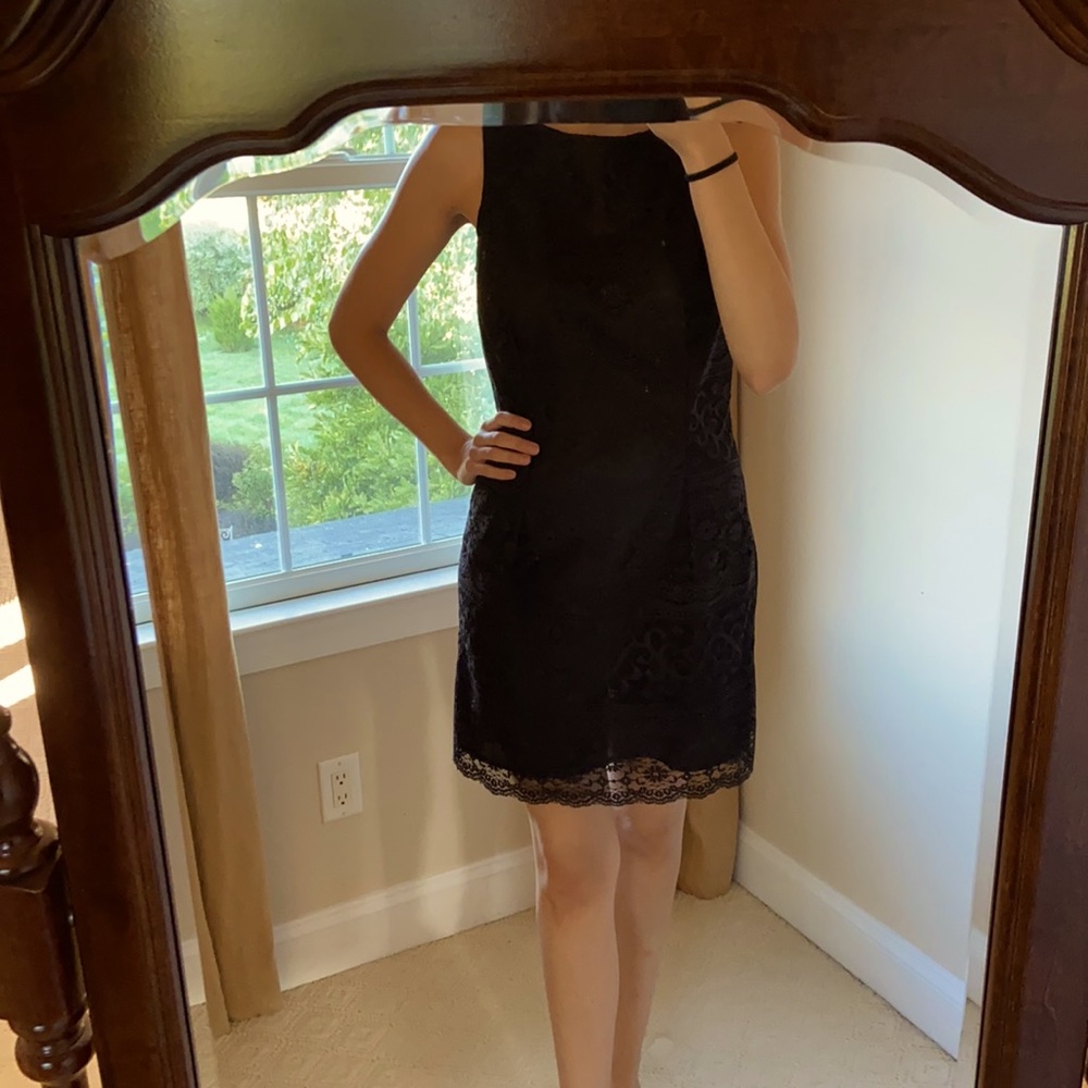 Black lace dress